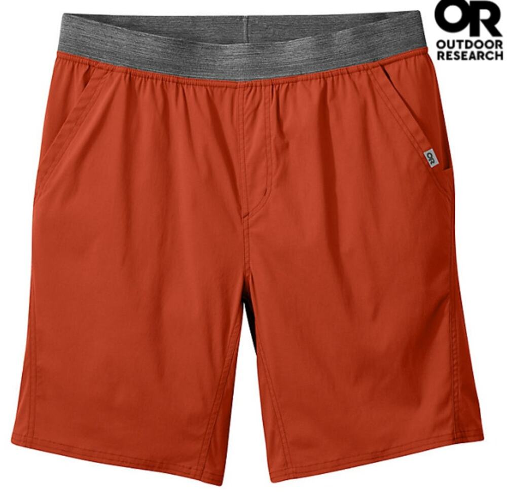 Outdoor Research Zendo 10" Shorts Pockets Elastic Waistband Redrock Small